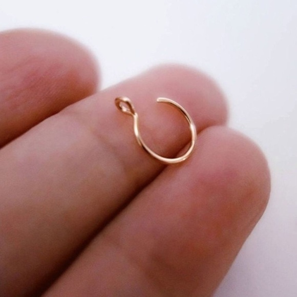 🆕Nose Rings non-piercing 5 piece Surgical Stainless Steel ClipOn Fake No Pierce - Picture 7 of 14